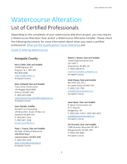 Certified Watercourse Alteration Sizers and Installers