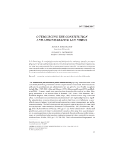 outsourcing the constitution and administrative law norms