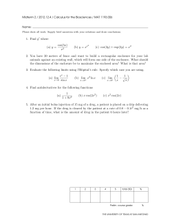 1. Find y where (a) y = cos(5x) x2 (b) y = x (c) cos(3y) + exp(2y) = x2