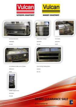 DEMO CLEARANCE SALE
