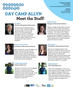 Sam has worked at Stepping Stones for over 13 years. She has a