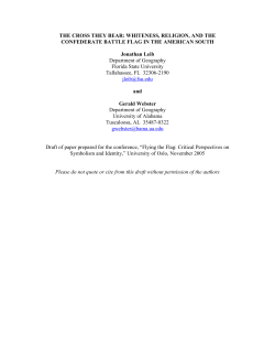 the cross they bear: whiteness, religion, and the confederate