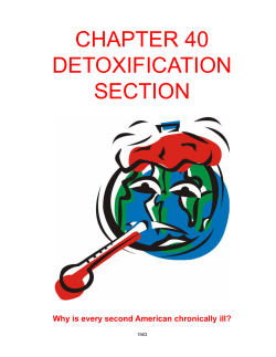 chapter 40 detoxification section