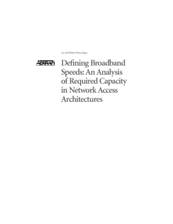 Defining Broadband Speeds - Fiber Broadband Association