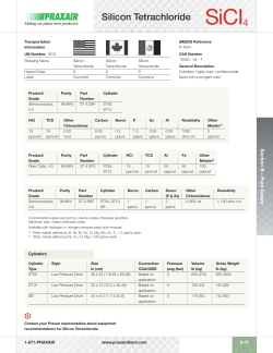 Silicon Tetrachloride Spec Sheet