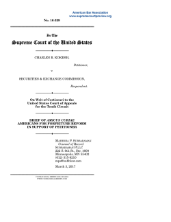 Brief for Americans for Forfeiture Reform in Support of Petitioner