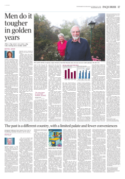 Men do it tougher in golden years