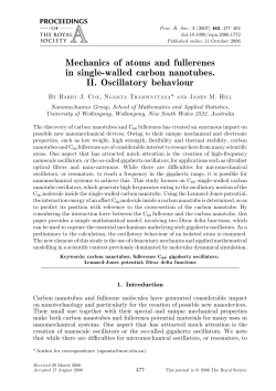 Mechanics of atoms and fullerenes in single-walled carbon