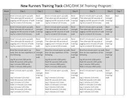 The New Runners 5K Program
