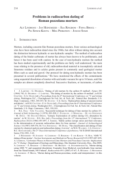 Problems in radiocarbon dating of Roman pozzolana mortars