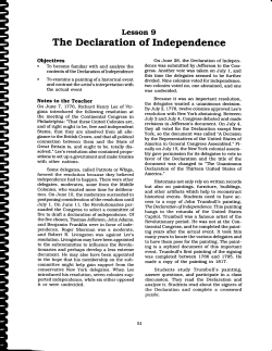 Analyzing the Declaration worksheet