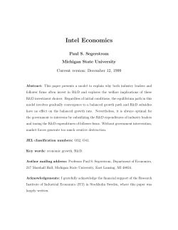 Intel Economics