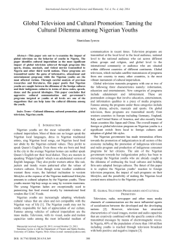 Global Television and Cultural Promotion: Taming the