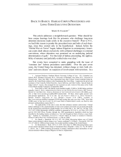 habeas corpus procedures and