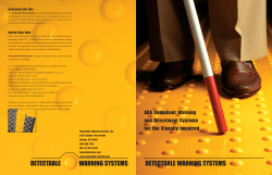 ADA Compliant Warning and Directional Systems for the