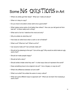 Some BIG QUEStionsin Art