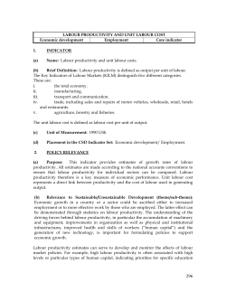 Labor productivity and unit