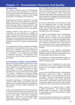 Chapter 11 - Groundwater Chemistry And Quality