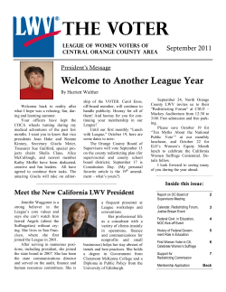 COCA Voter Sept.11.pub - League of Women Voters of the Central