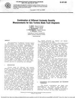 Combination of Different Unsteady Quantity Measurements for Gas