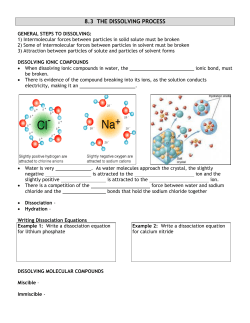 8.3 THE DISSOLVING PROCESS