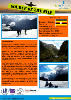 Source of the nile - Childreach International