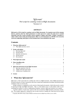 TEXcount - Hva er app.uio.no?