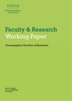 Demographics: The Ratio of Revolution