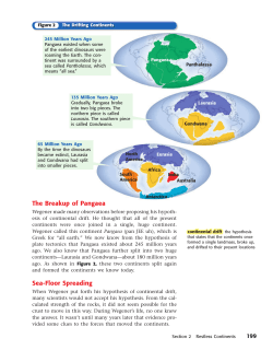 The Breakup of Pangaea Sea-Floor Spreading