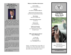 Cell Phone Safety Guide - Mississippi Attorney General