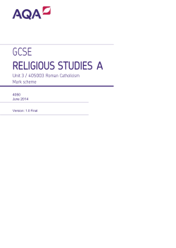 Mark scheme Unit 03