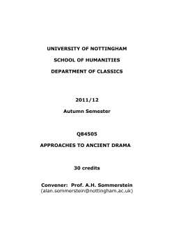 module q8d111 - University of Nottingham