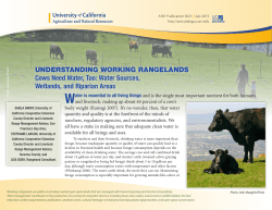 Cows Need Water, Too - ANR Catalog