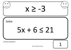 Solve - Mathsbox