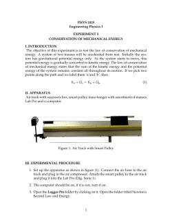 5. Conservation of Mechanical Energy
