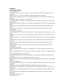 Chapter 5 The Stock Market
