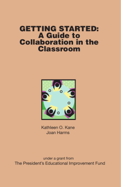 A Guide to Collaboration in the Classroom