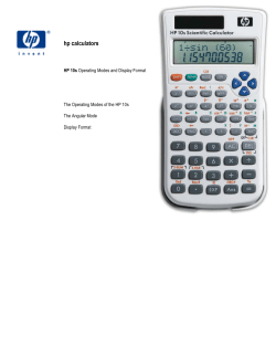 10s 03 operating modes