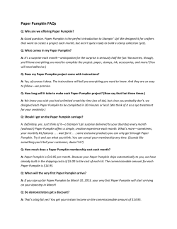 Paper Pumpkin FAQs
