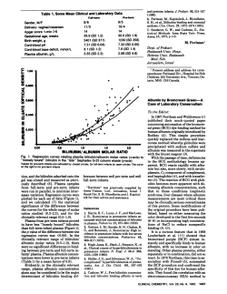 Table 1. Some Mean Clinical and LaboratoryData