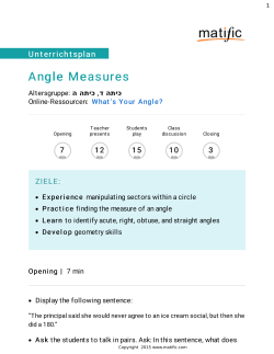Angle Measures