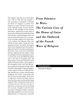 From Polemics to Wars: The Curious Case of the House of Guise