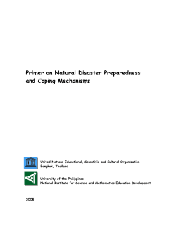 Primer on Natural Disaster Preparedness and Coping Mechanisms