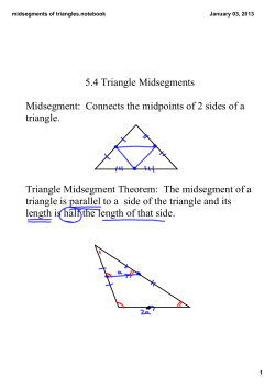 midsegments of triangles.notebook
