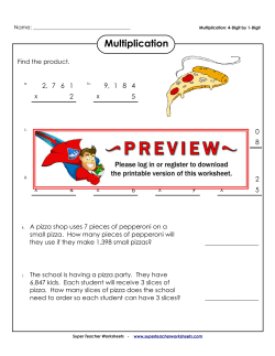 Multiplication - Super Teacher Worksheets