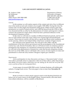 Law and Society in Medieval Japan - University of Oregon