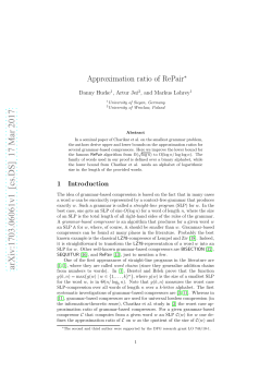 Approximation ratio of RePair