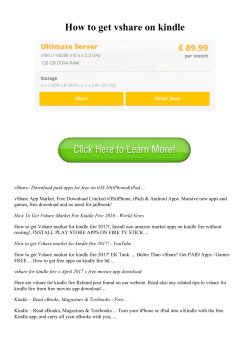 How to get vshare on kindle