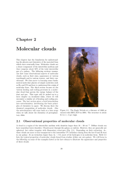 Molecular clouds - Homepages of UvA/FNWI staff