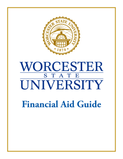 Financial Aid Guide - Worcester State University